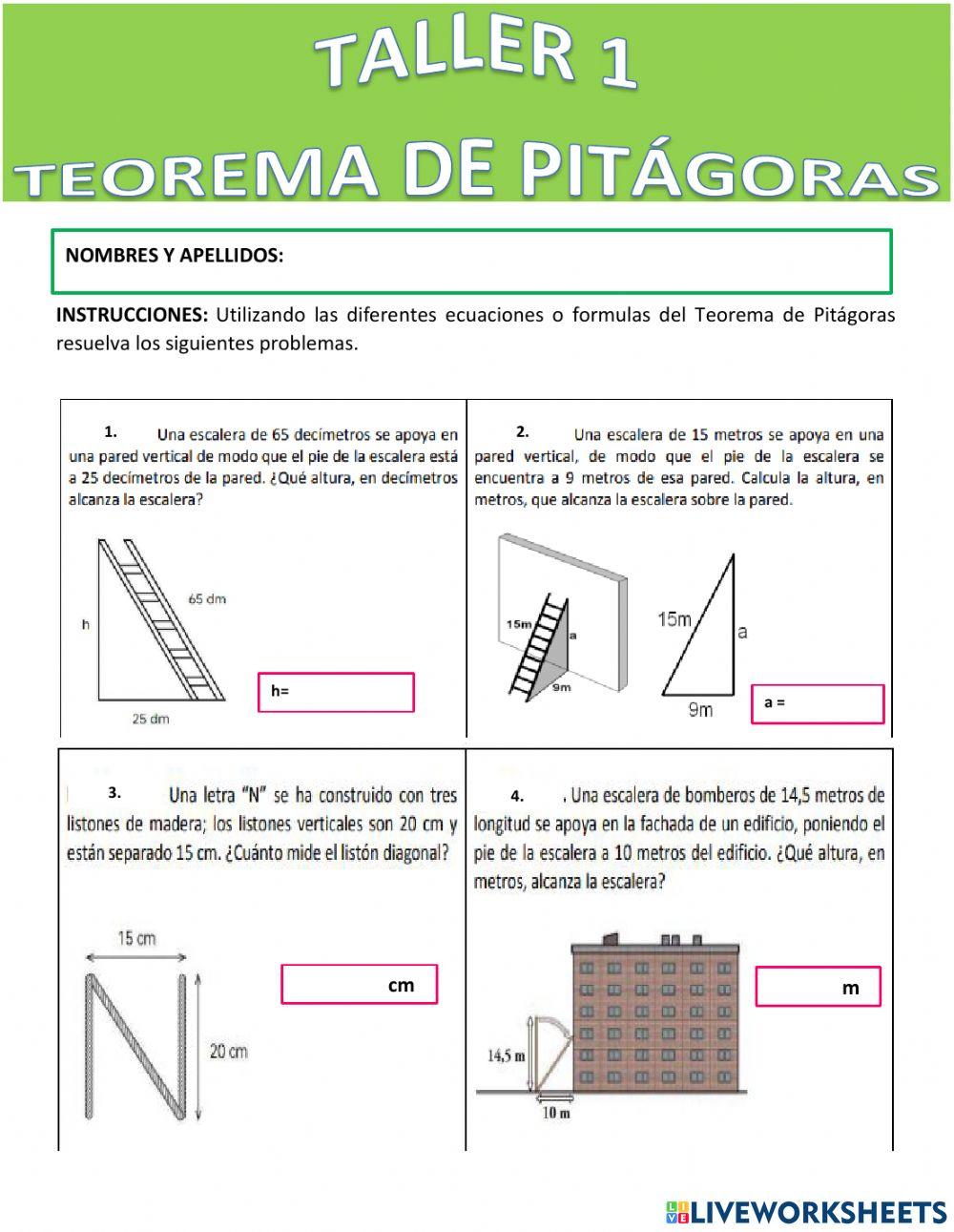 Teorema de pitagoras
