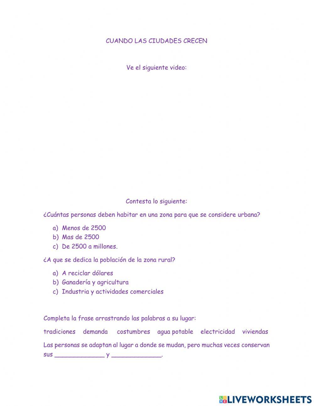 Cuando las ciudades crecen