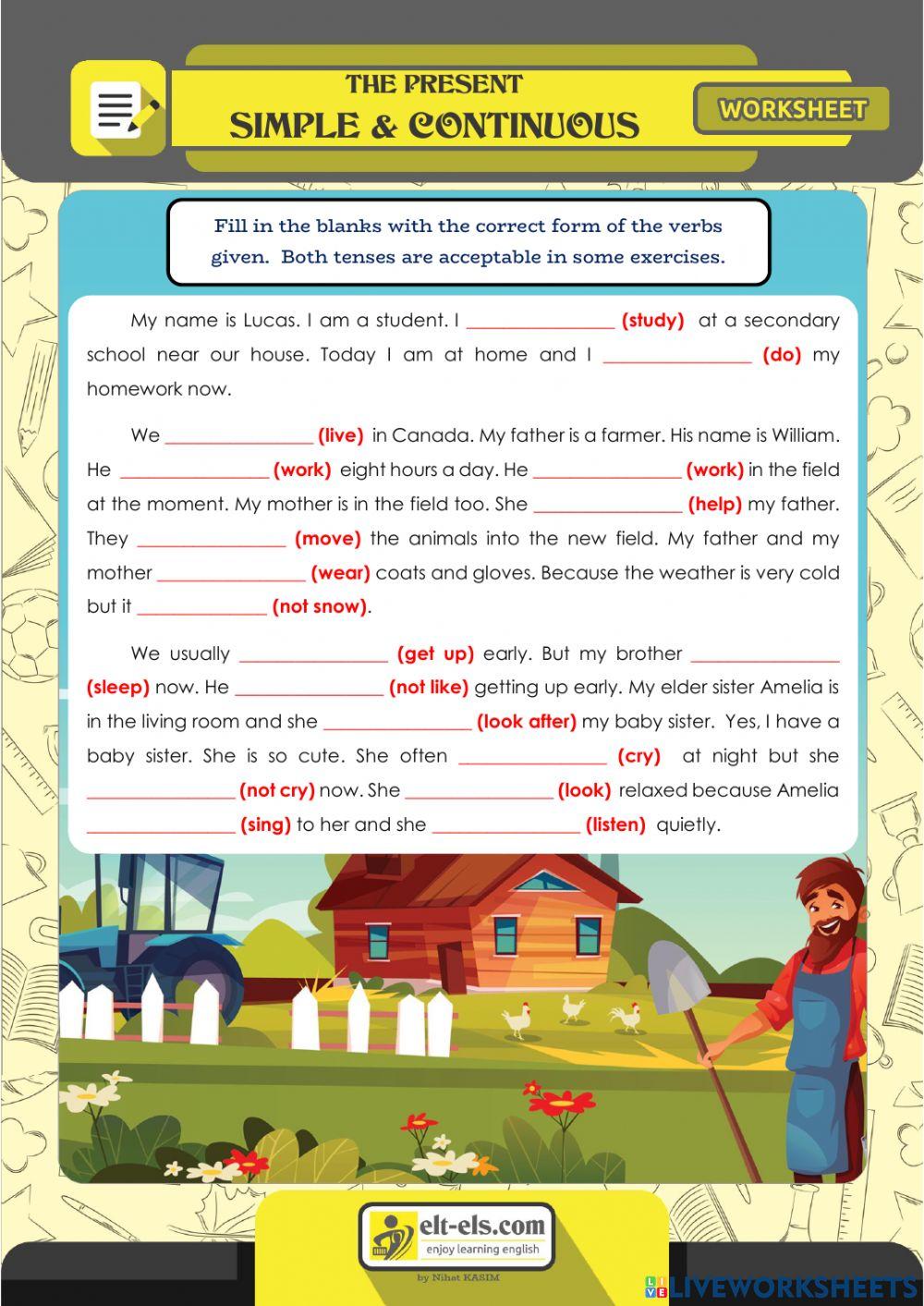 Present simple and present continuous worksheet. Present continuous worksheets. present simple continuous worksheets. present simple vs present continuous worksheets. present simple present continuous text worksheets.