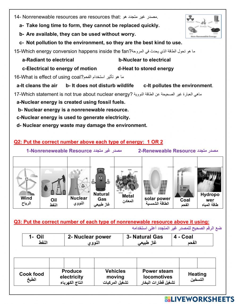 Non Renewable Energy
