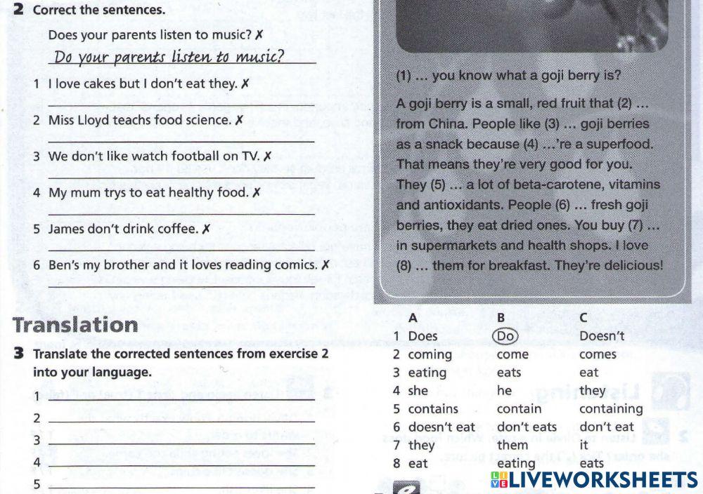 Sentence Correction and listening Comprehension