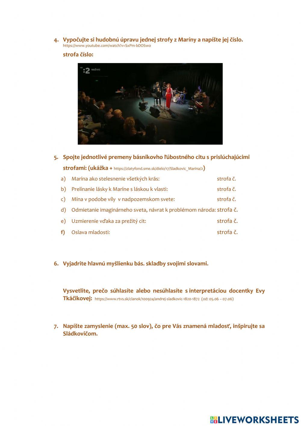 Andrej Sládkovič - Marína