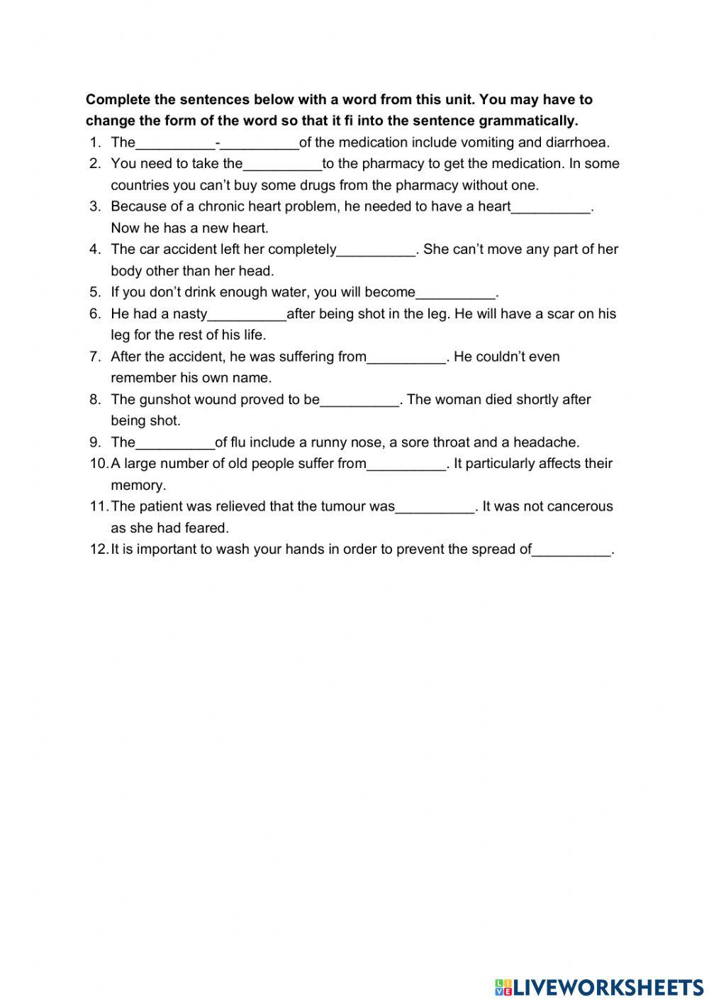 U18 Heath and Medicine