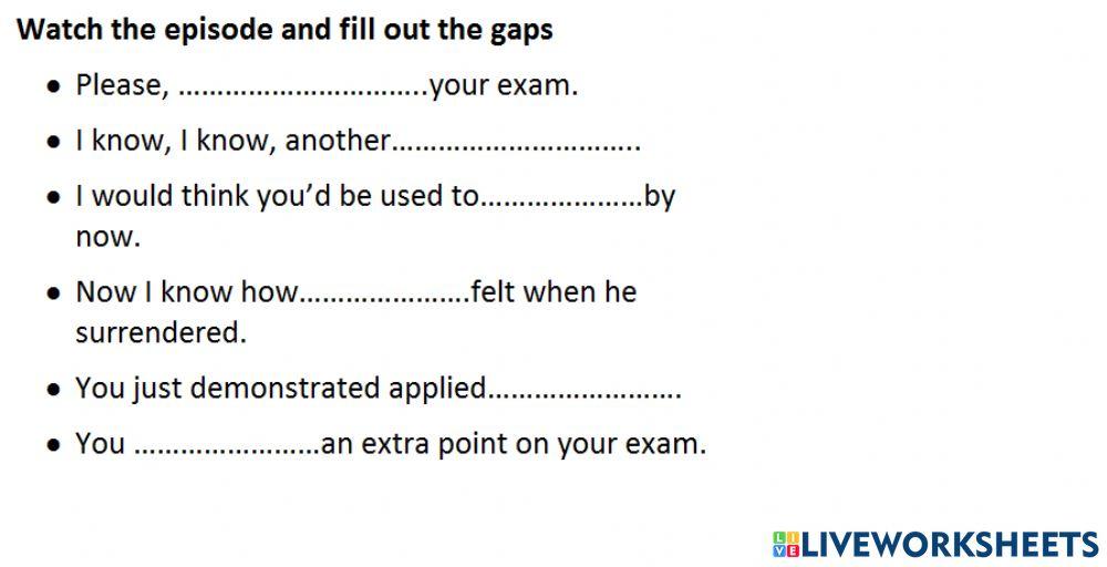 failed to worksheets