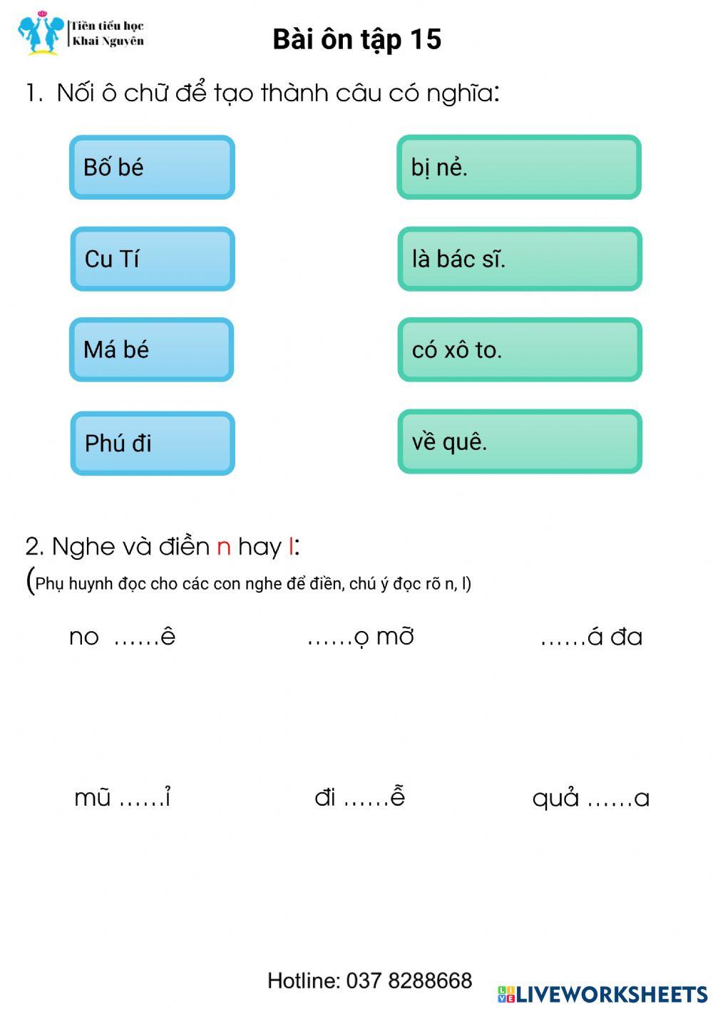TV-Bài ôn tập 15