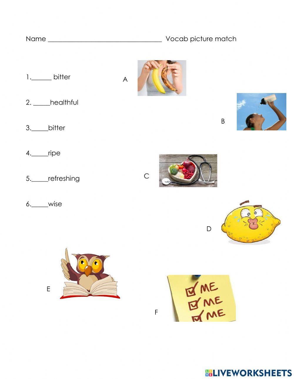 Unit 6-2 picture matching