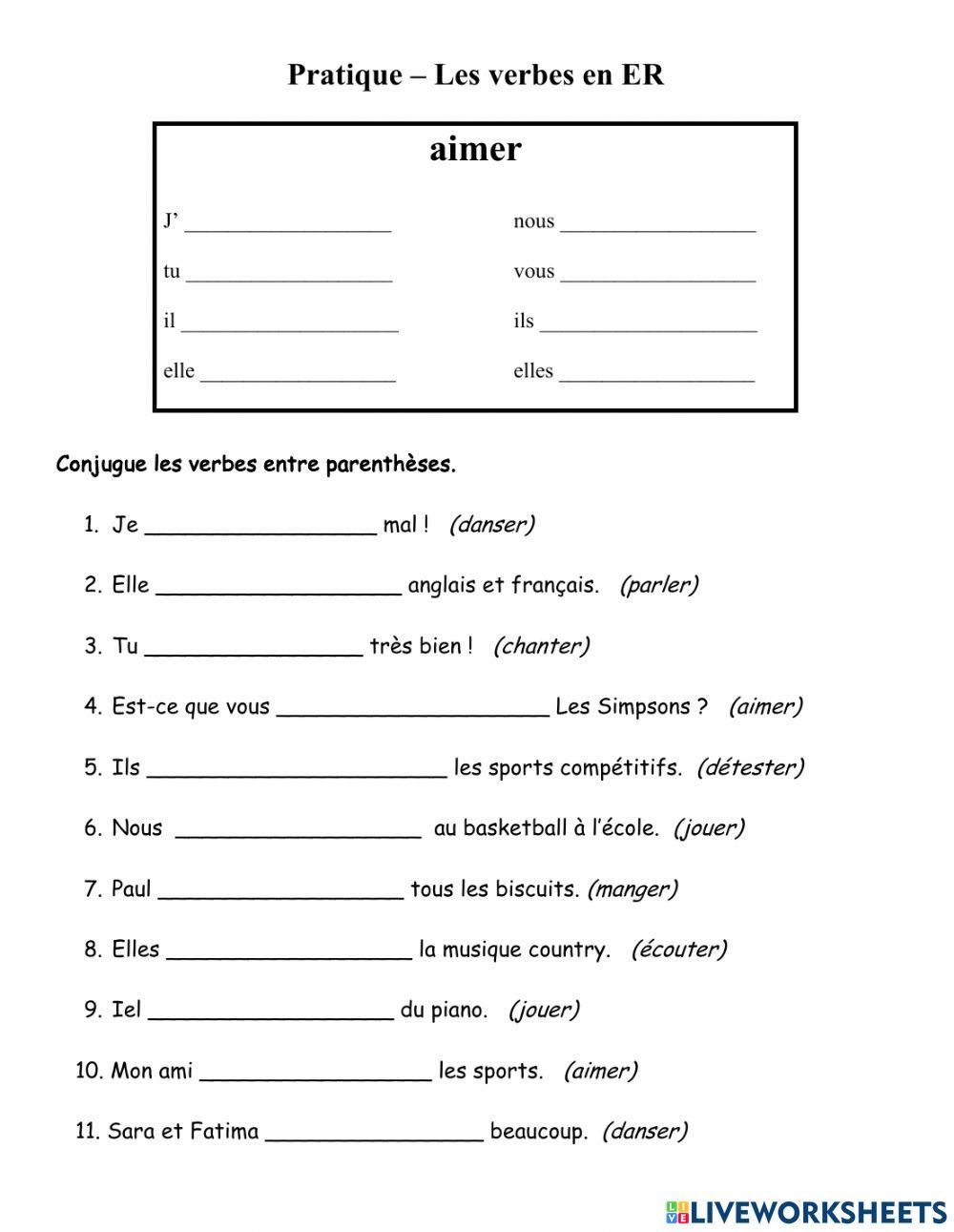 2307314 ER Verbs Practice MlleScratch