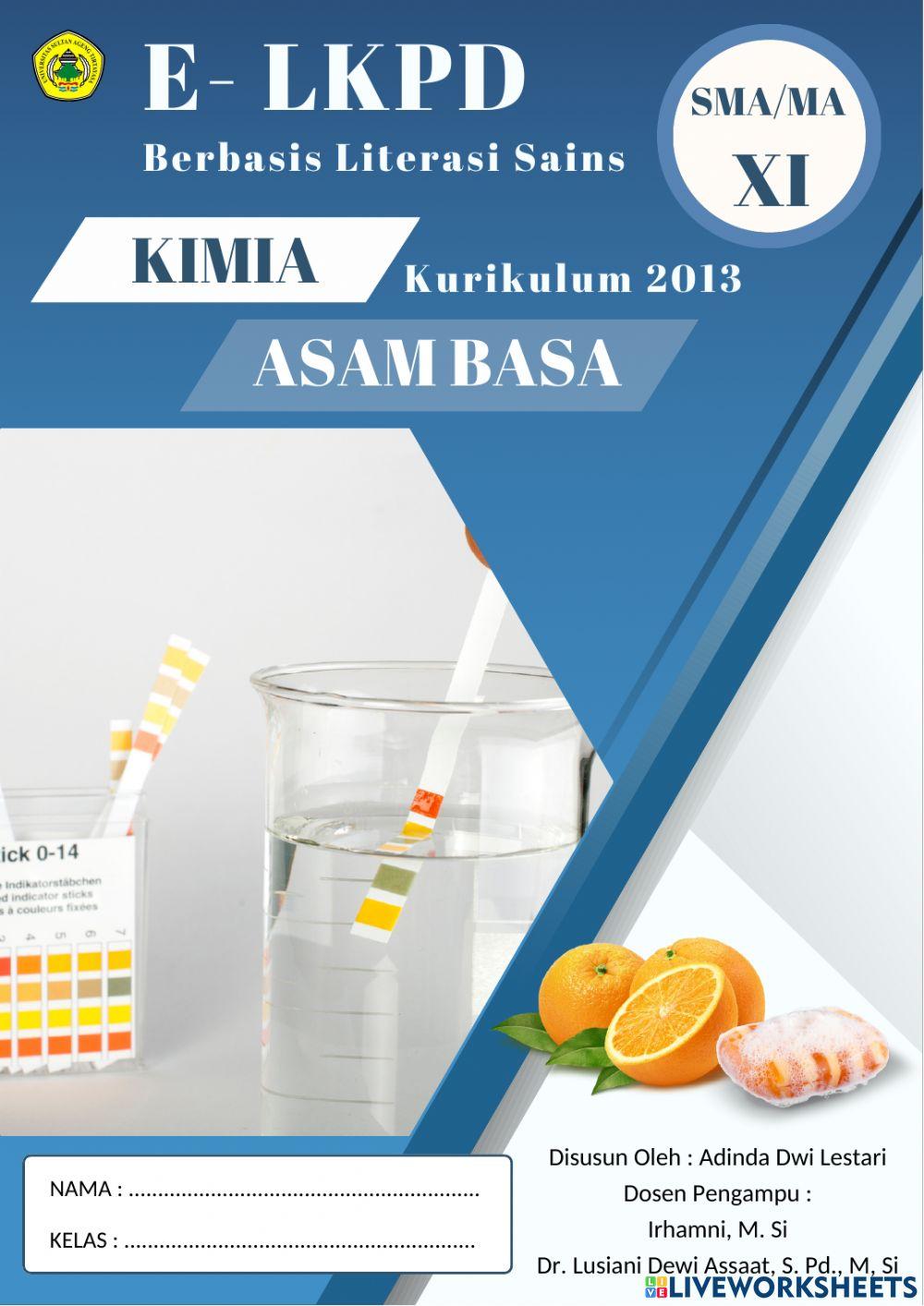 Pedoman LKPD Asam dan Basa