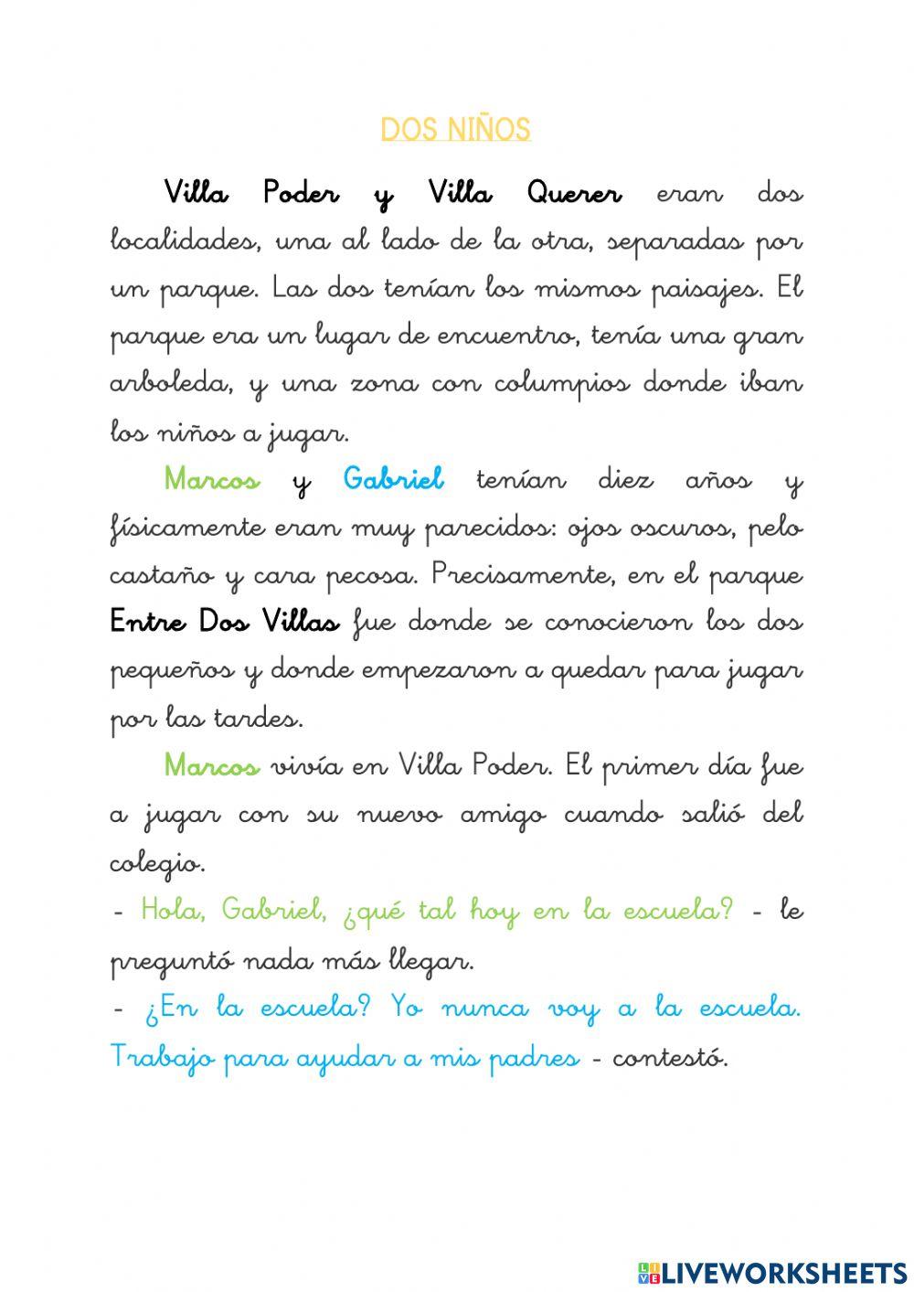 Cuento Derechos de los niños