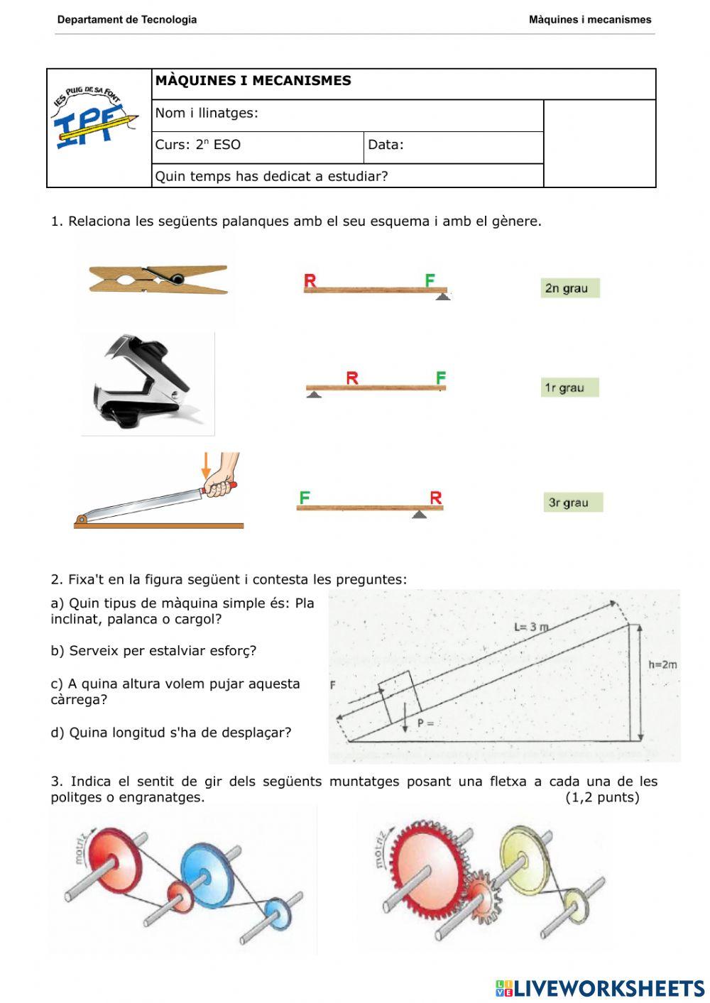 Màquines simples i mecanismes
