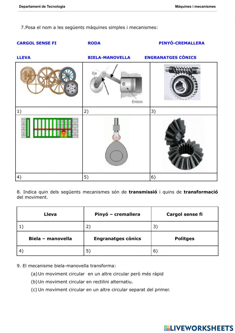 Màquines simples i mecanismes