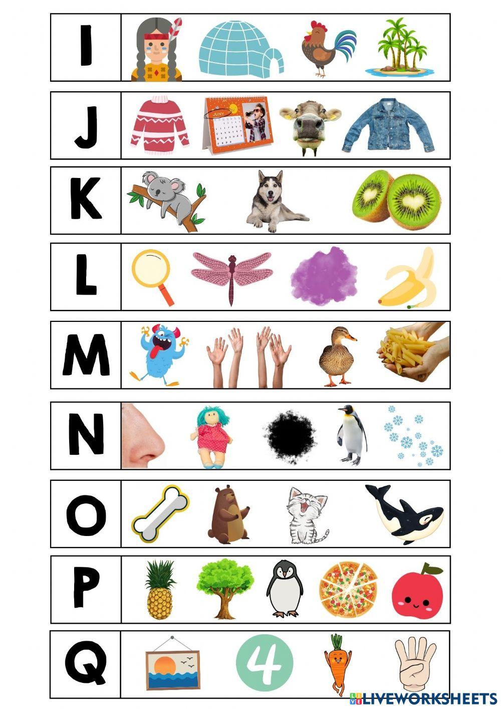 Troba l'intrús. Part 2: de la I a la Q.