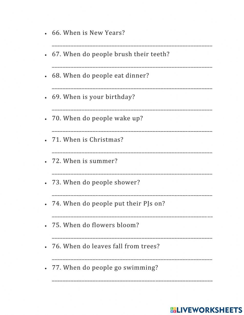 Open-ended questions