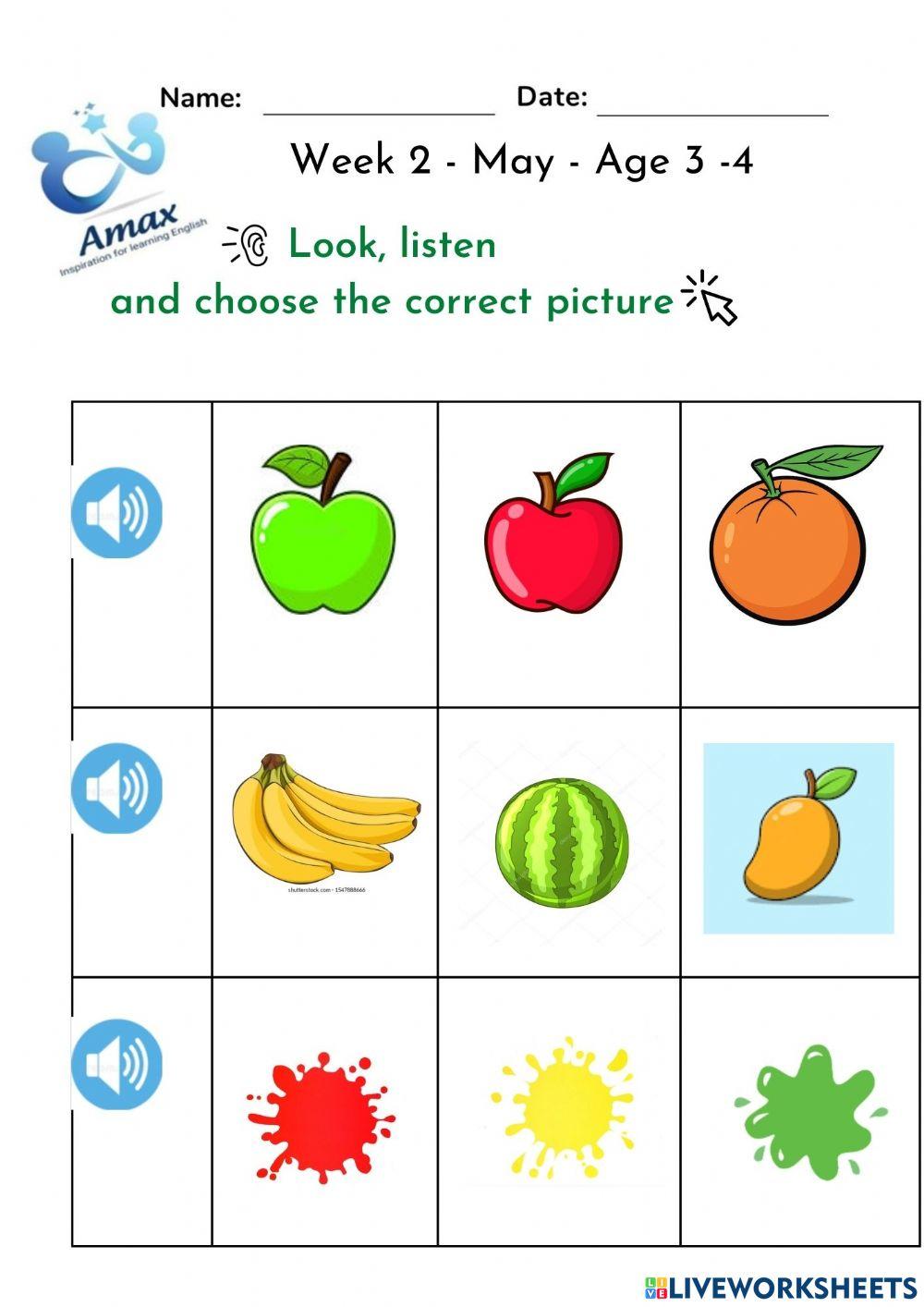 Week 2 - may - age 3-4