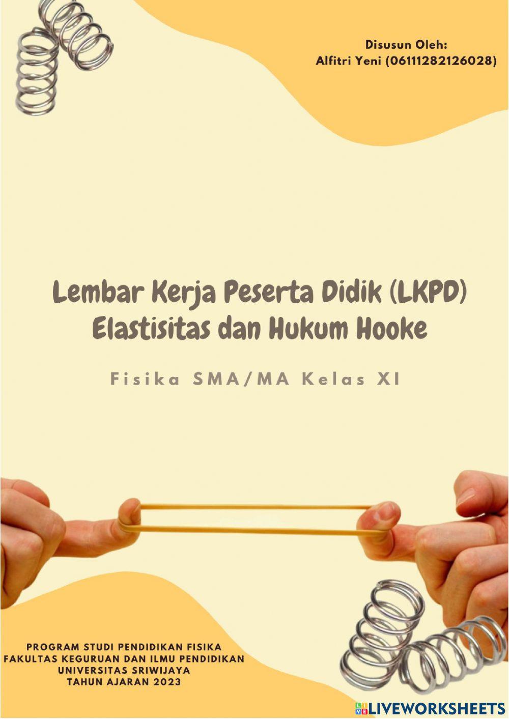 LKPD Percobaan Hukum Hooke