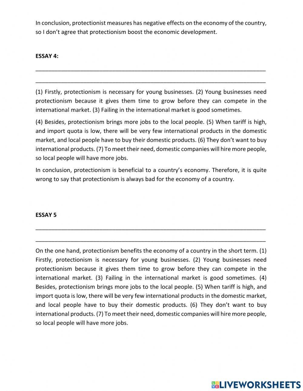 TRS6 - Economics (1) - Writing