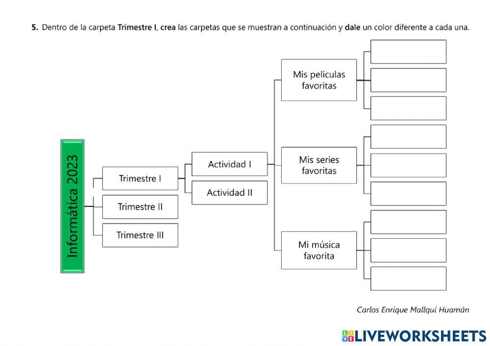 Actividad de repaso de Google Drive - 5to