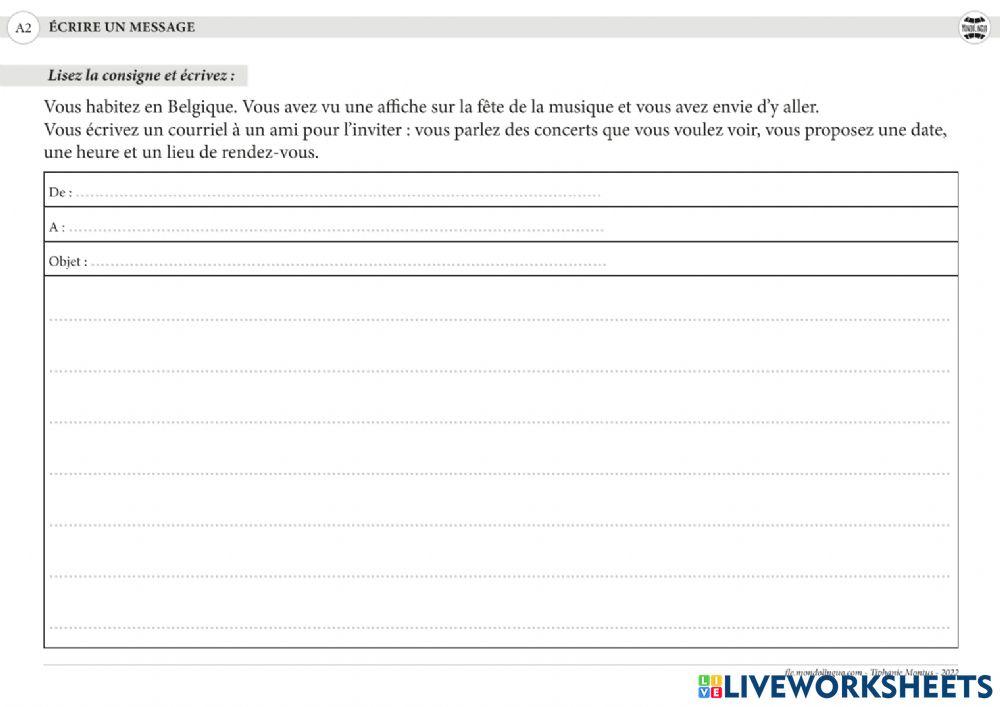 Une affiche '' Fête de la musique-