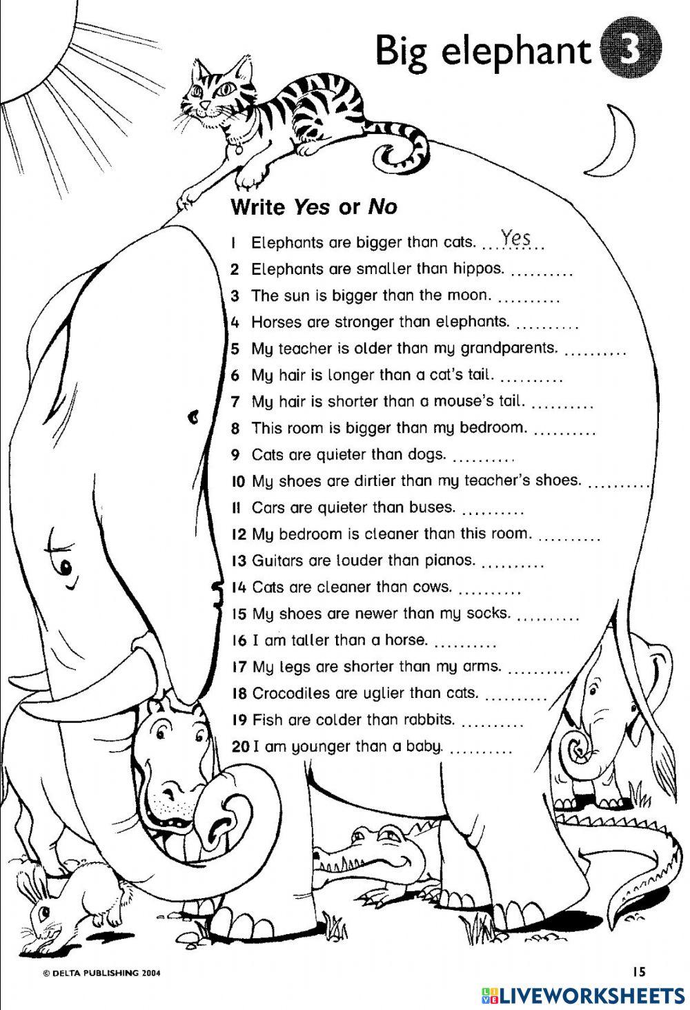 Comparative adjectives