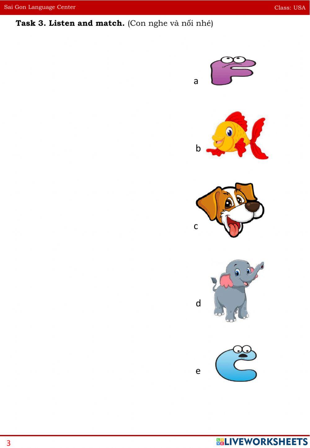 Usa letter a b c d e f