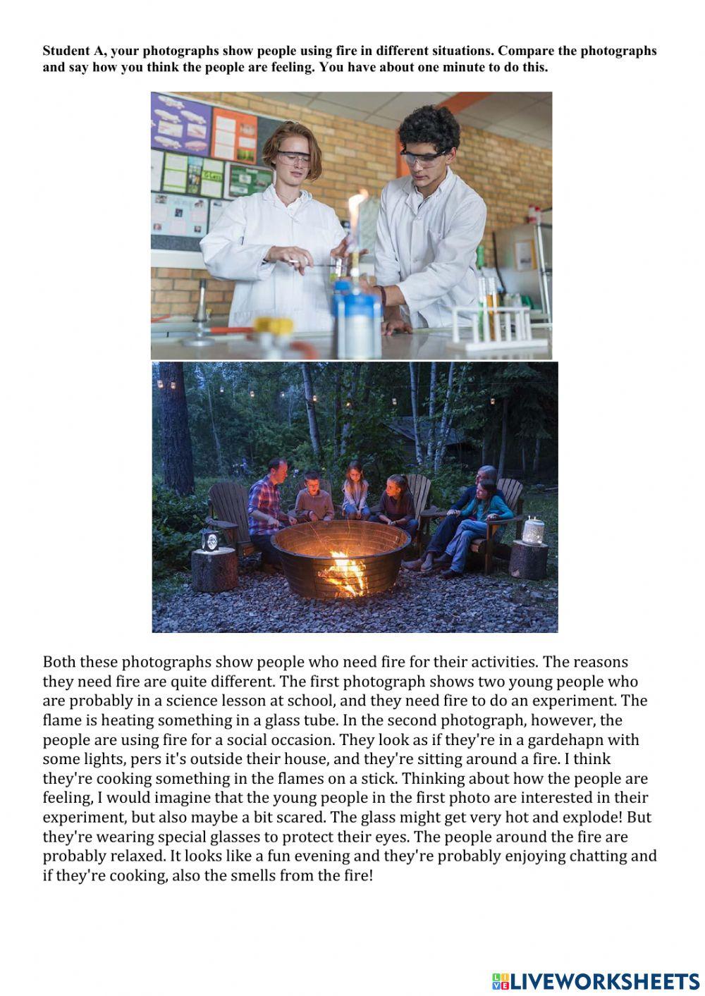 B2 First for Schools Speaking 2 and 3