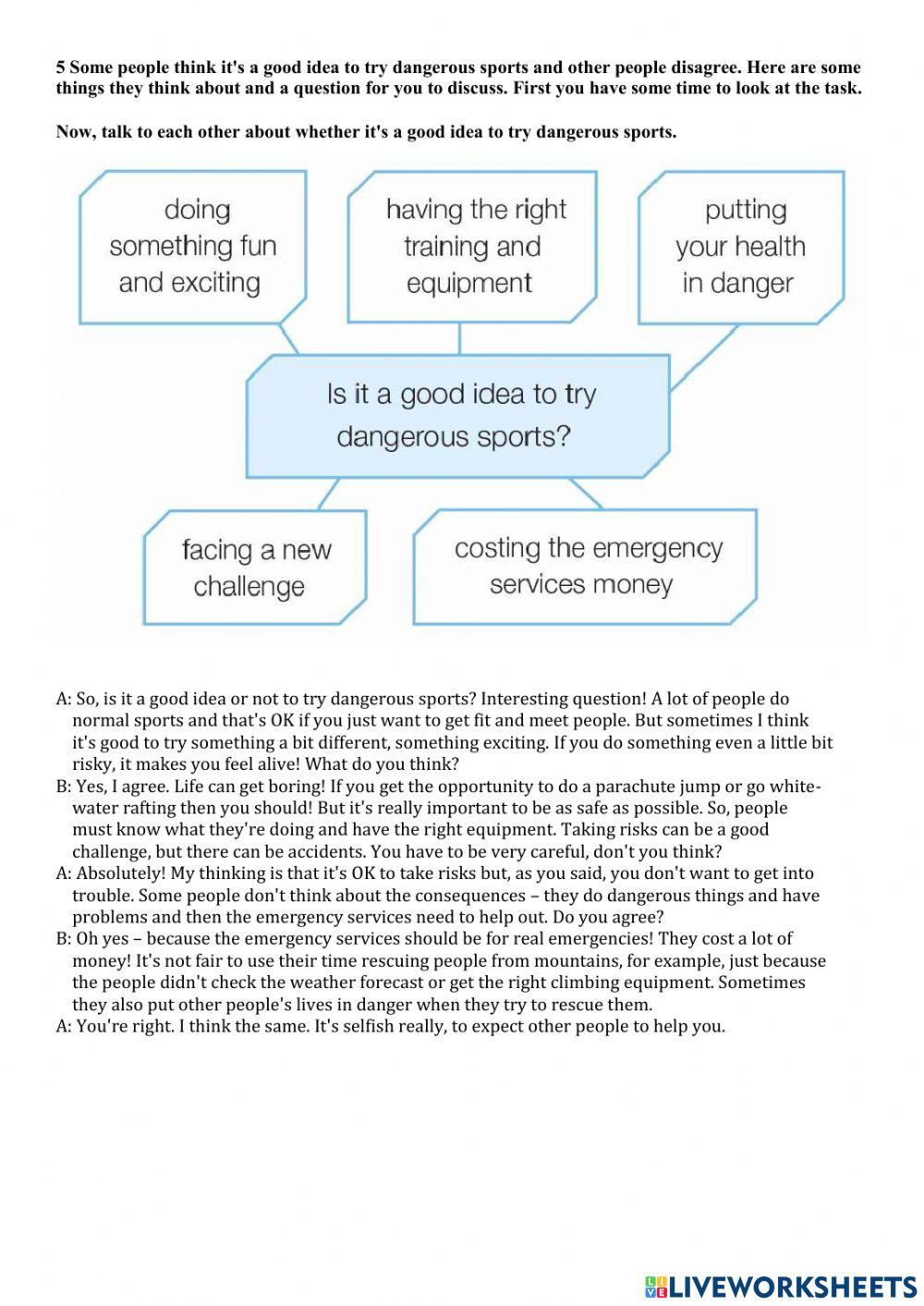 B2 First for Schools Speaking 2 and 3