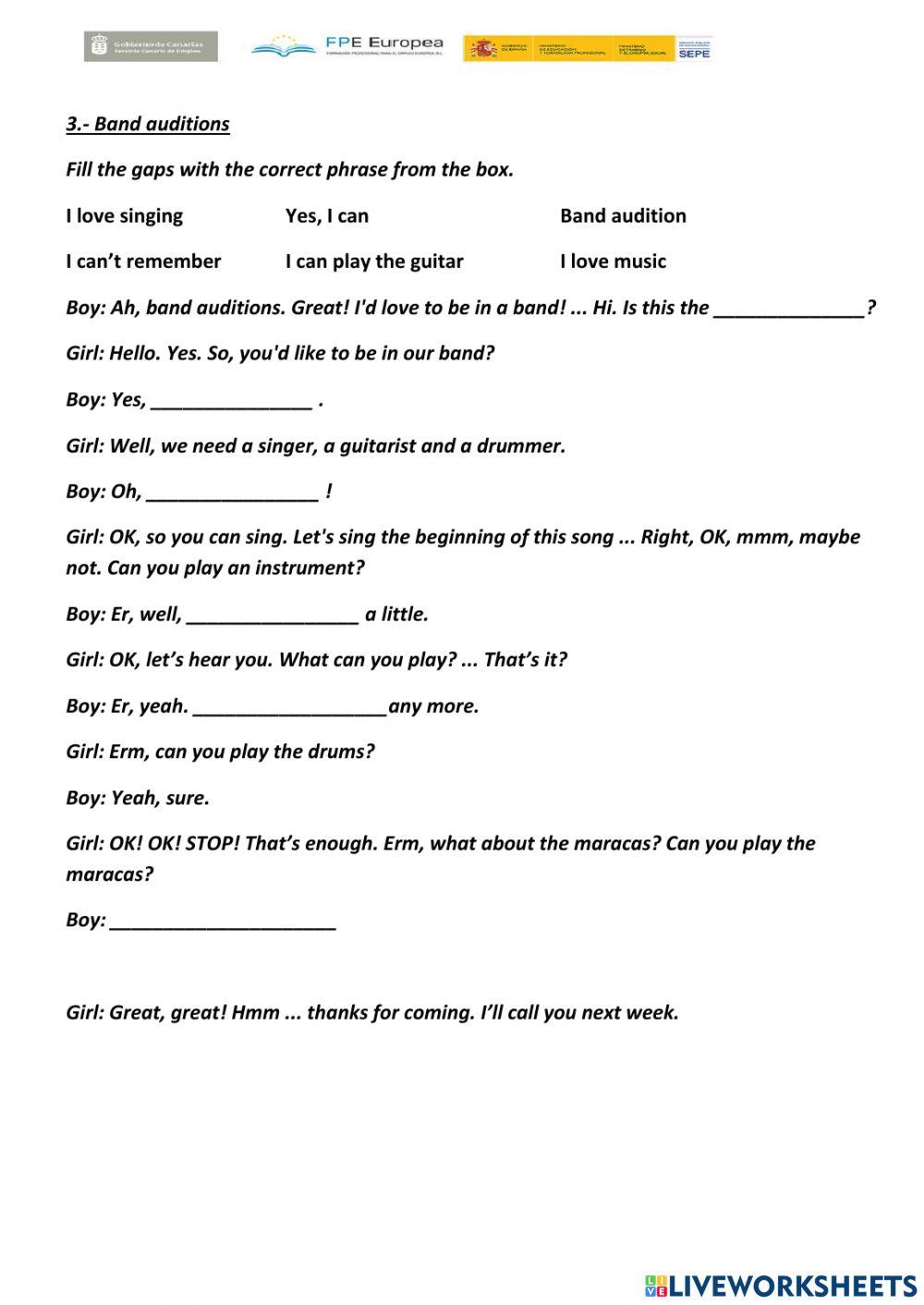 Practica de listening