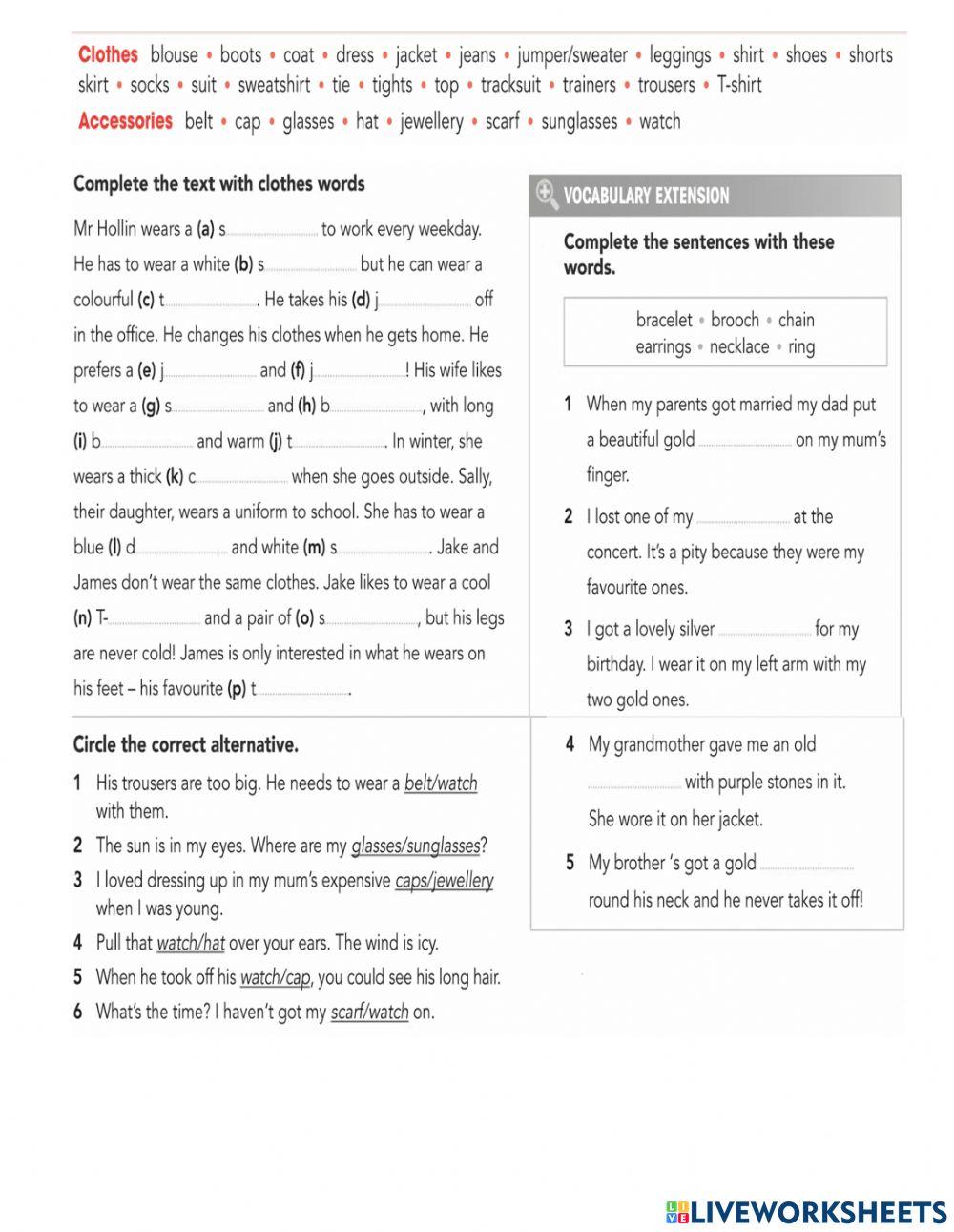 GW A2 u9 Vocabulary WB