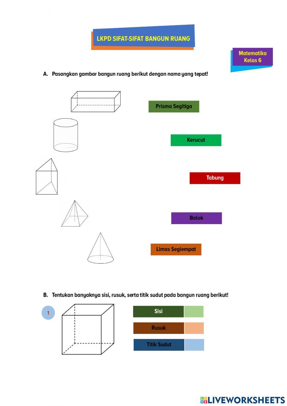 LKPD Sifat-sifat Bangun Ruang