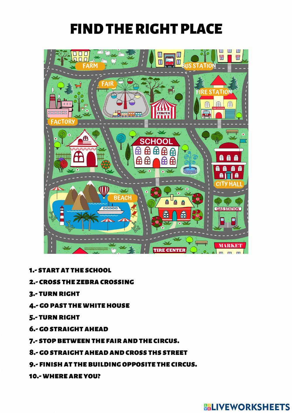 Find the right place