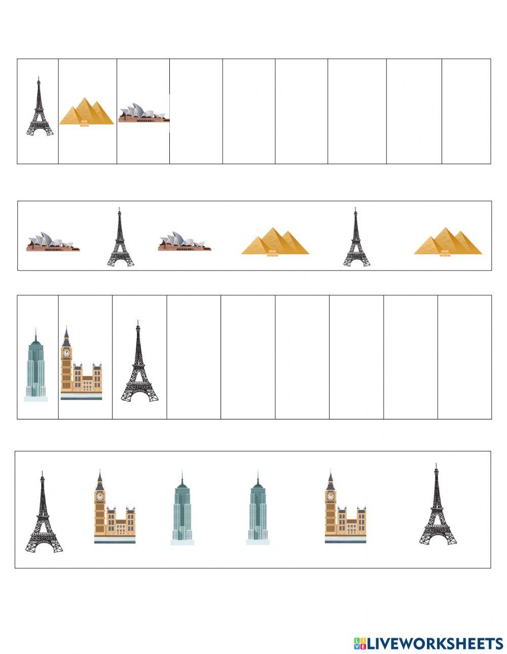 Secuencias monumentos