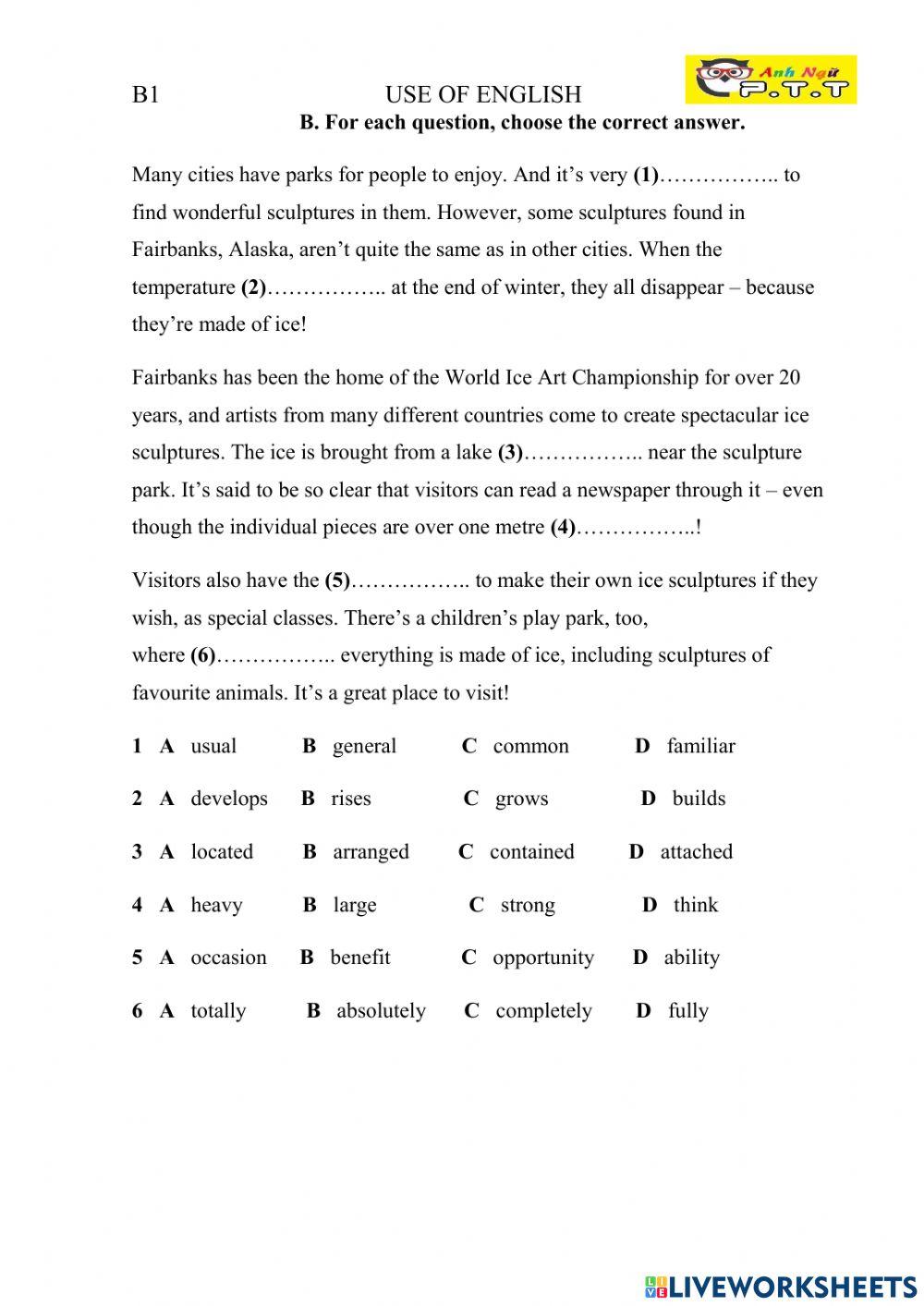 B1 use of english -1