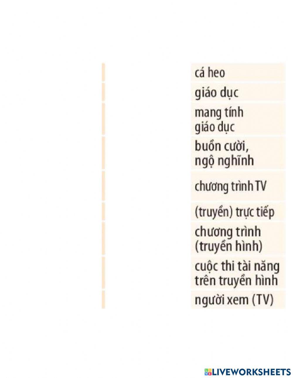 Global Success 6 Unit 7 Television - New words