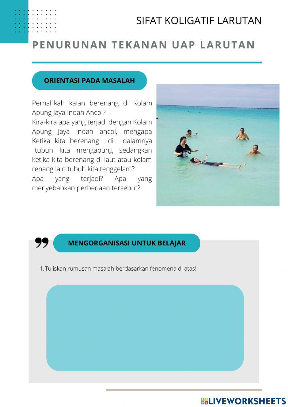 Penurunan Tekanan Uap