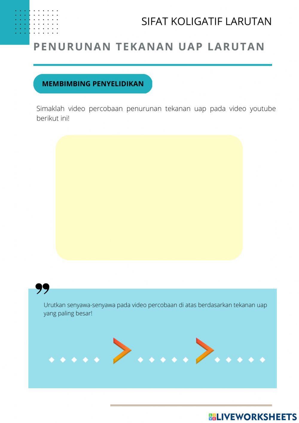 Penurunan Tekanan Uap