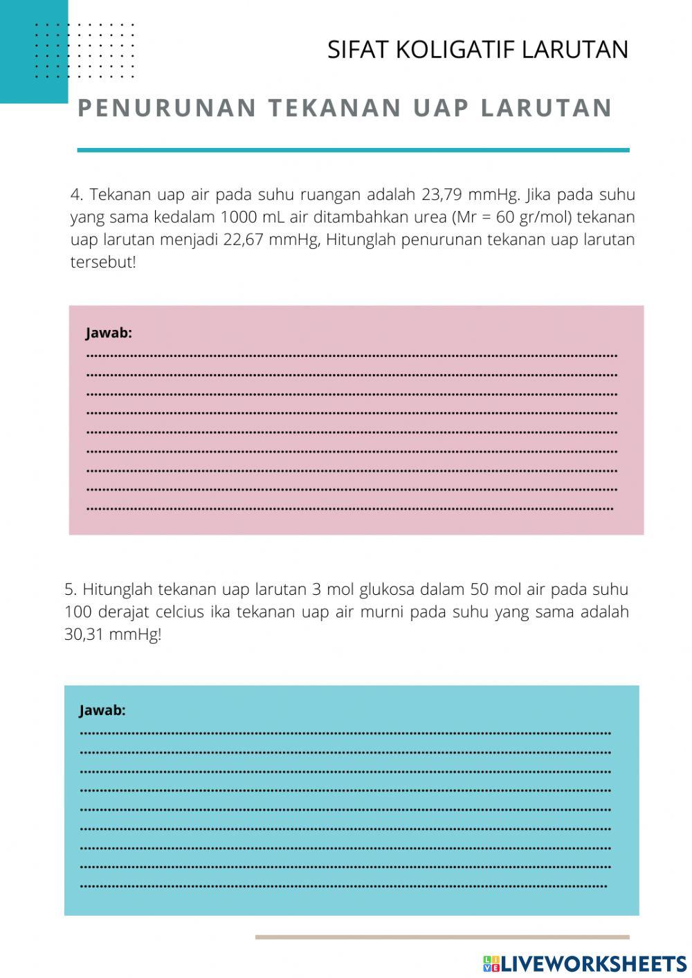 Penurunan Tekanan Uap