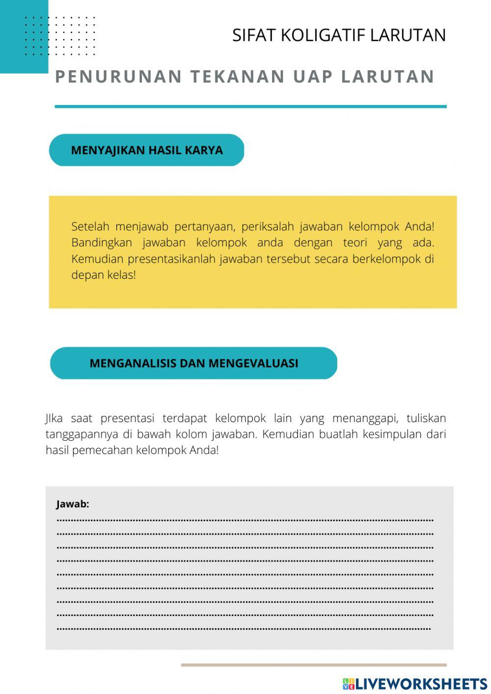 Penurunan Tekanan Uap