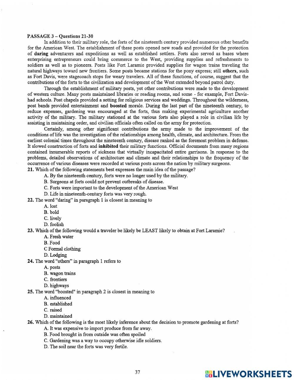 VSTEP READING CODE 3