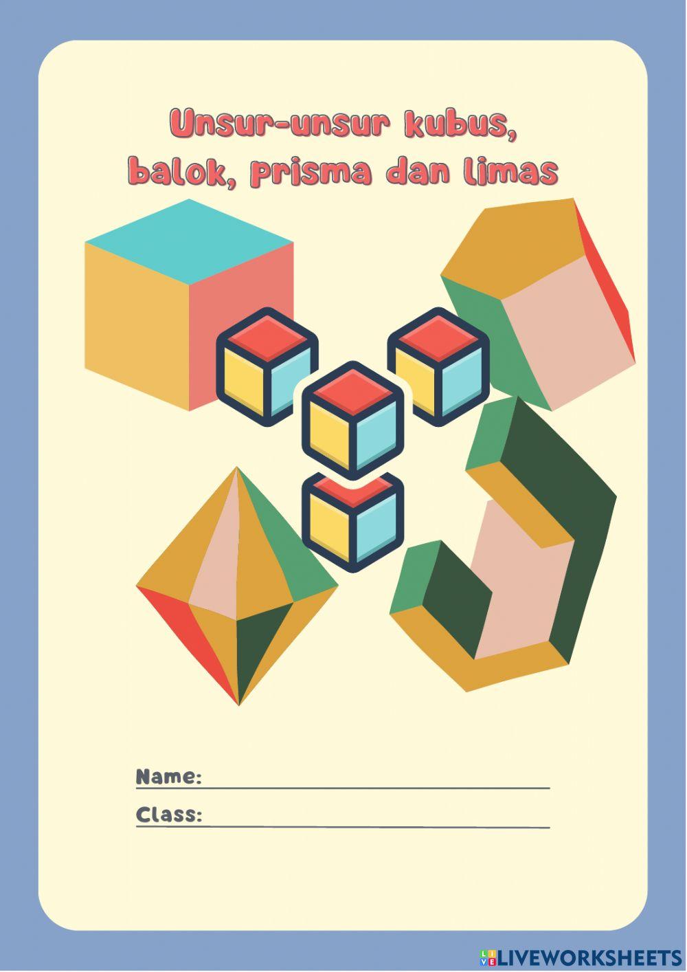 Unsur-unsur kubus, balok, prisma dan limas