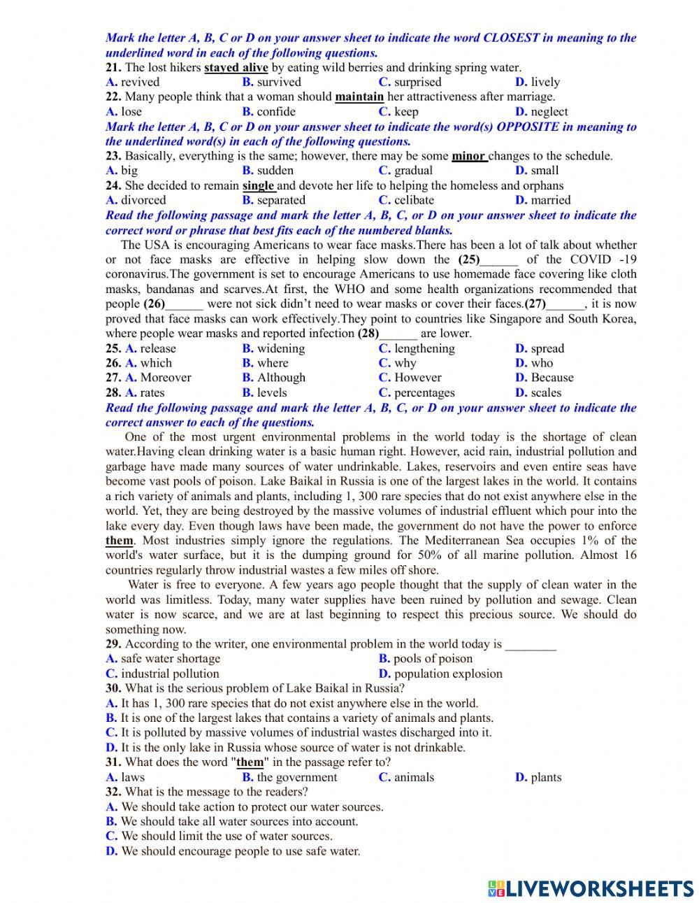 Ôn thi vào 10 - đề 25 40tn