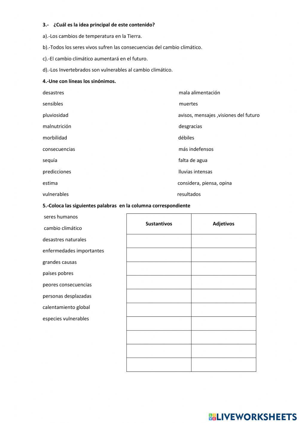 Prueba de comprensión lectora