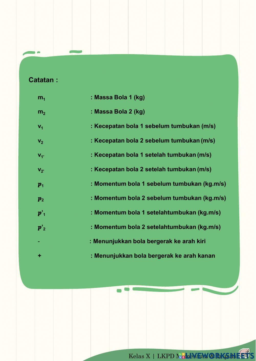 Lkpd momentum & impuls