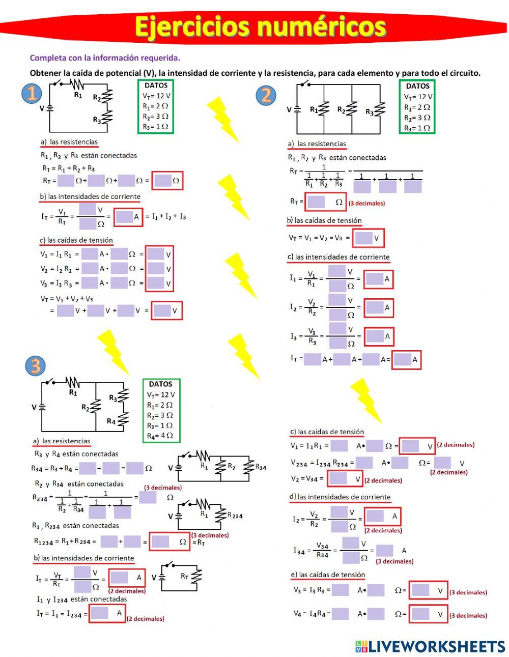 Circuitos eléctricos resistivos básicos