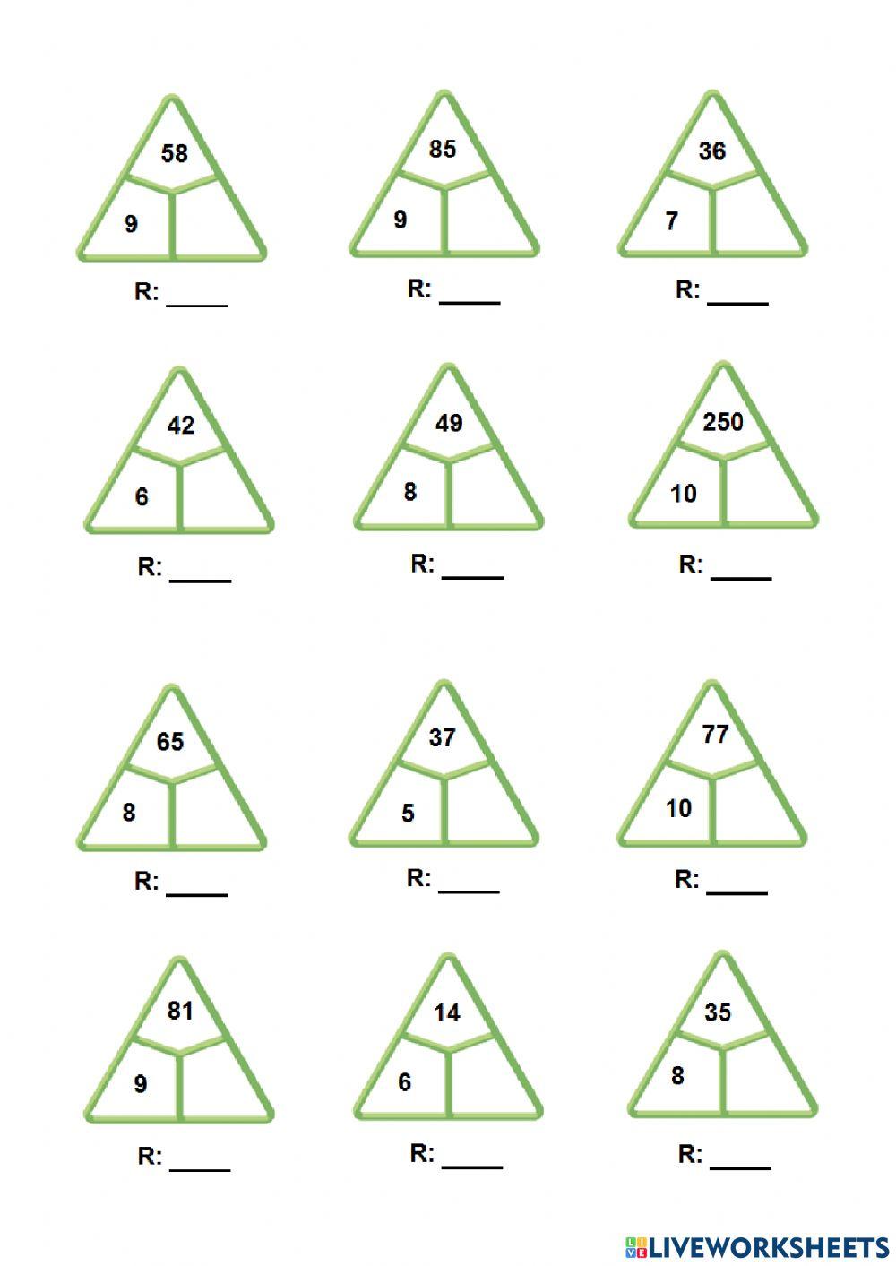 Capses multiplicatives per dividir