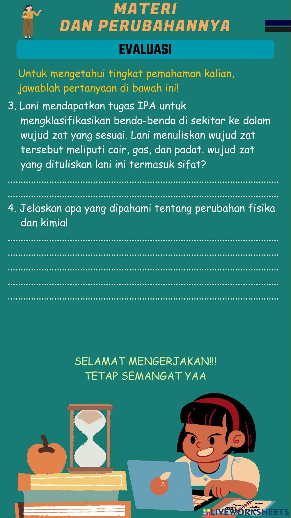 Materi dan perubahannya