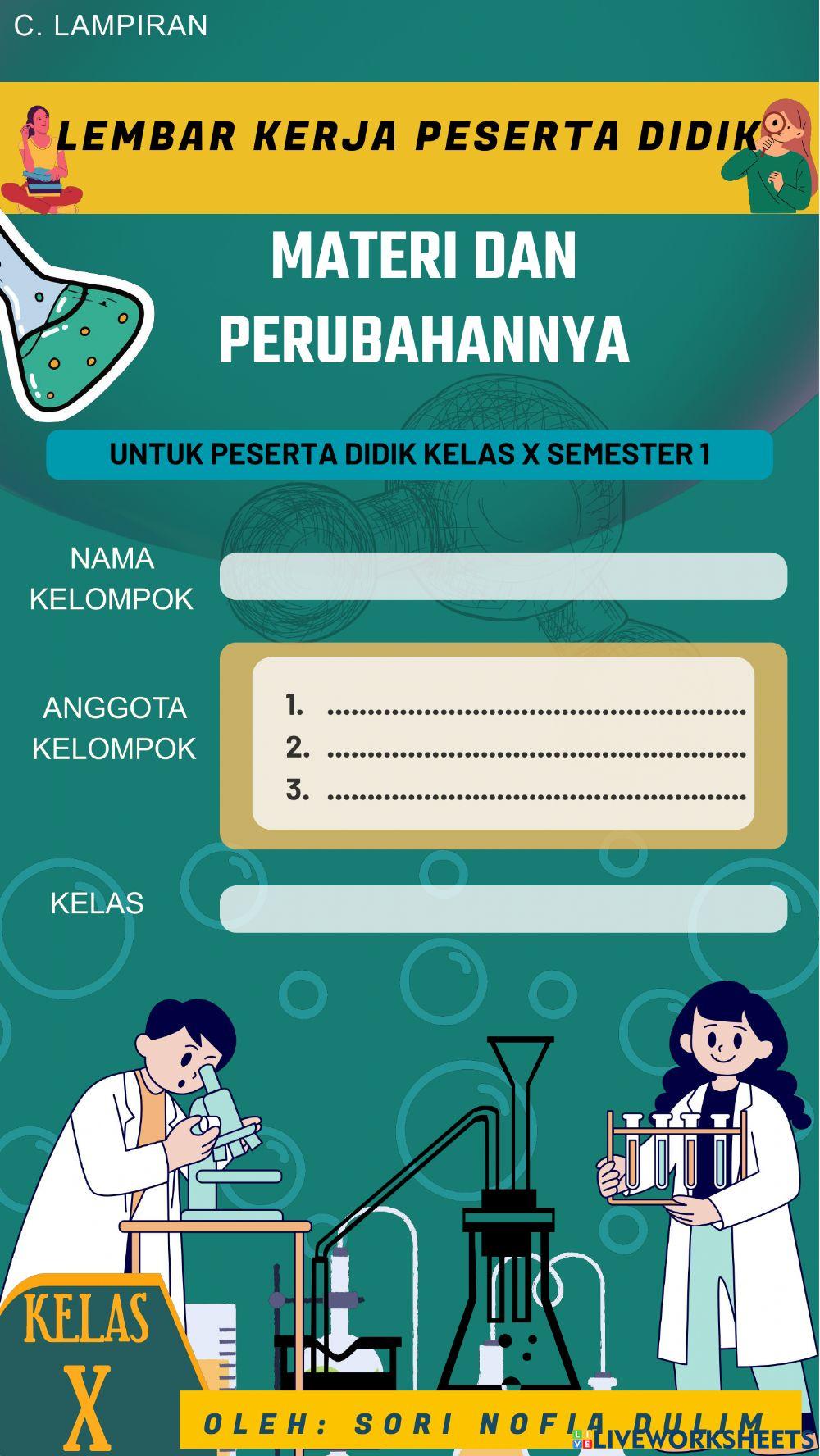 Materi dan perubahannya