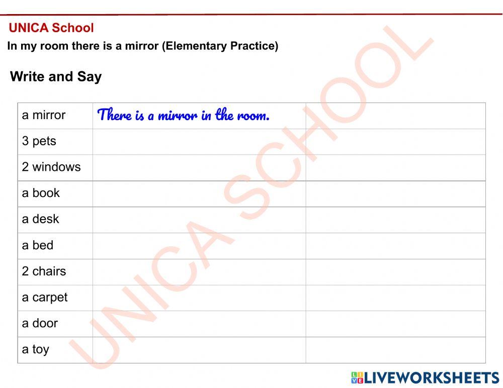 In my room there is a mirror 2