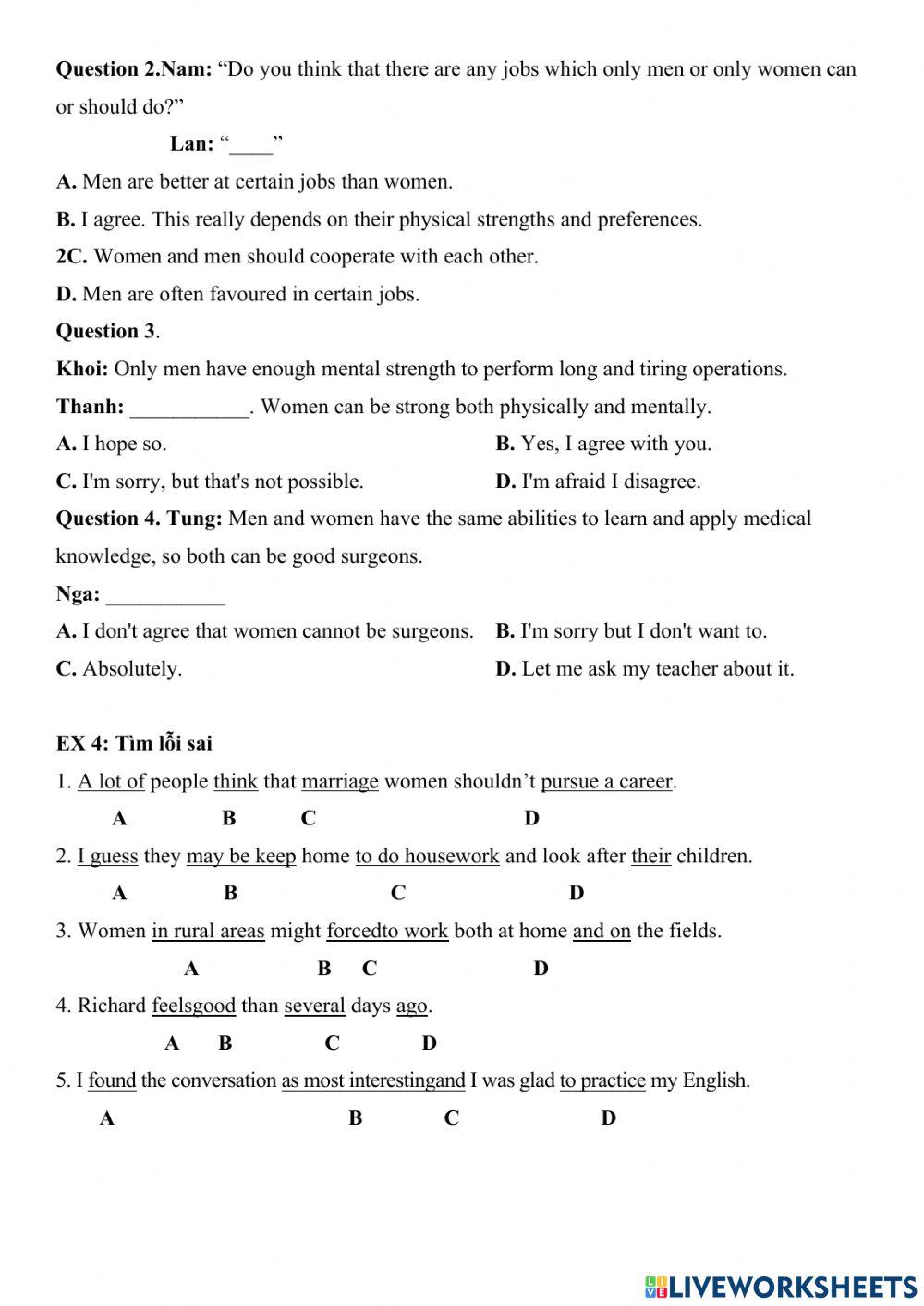 Đề cương giữa kỳ 2 - anh 10