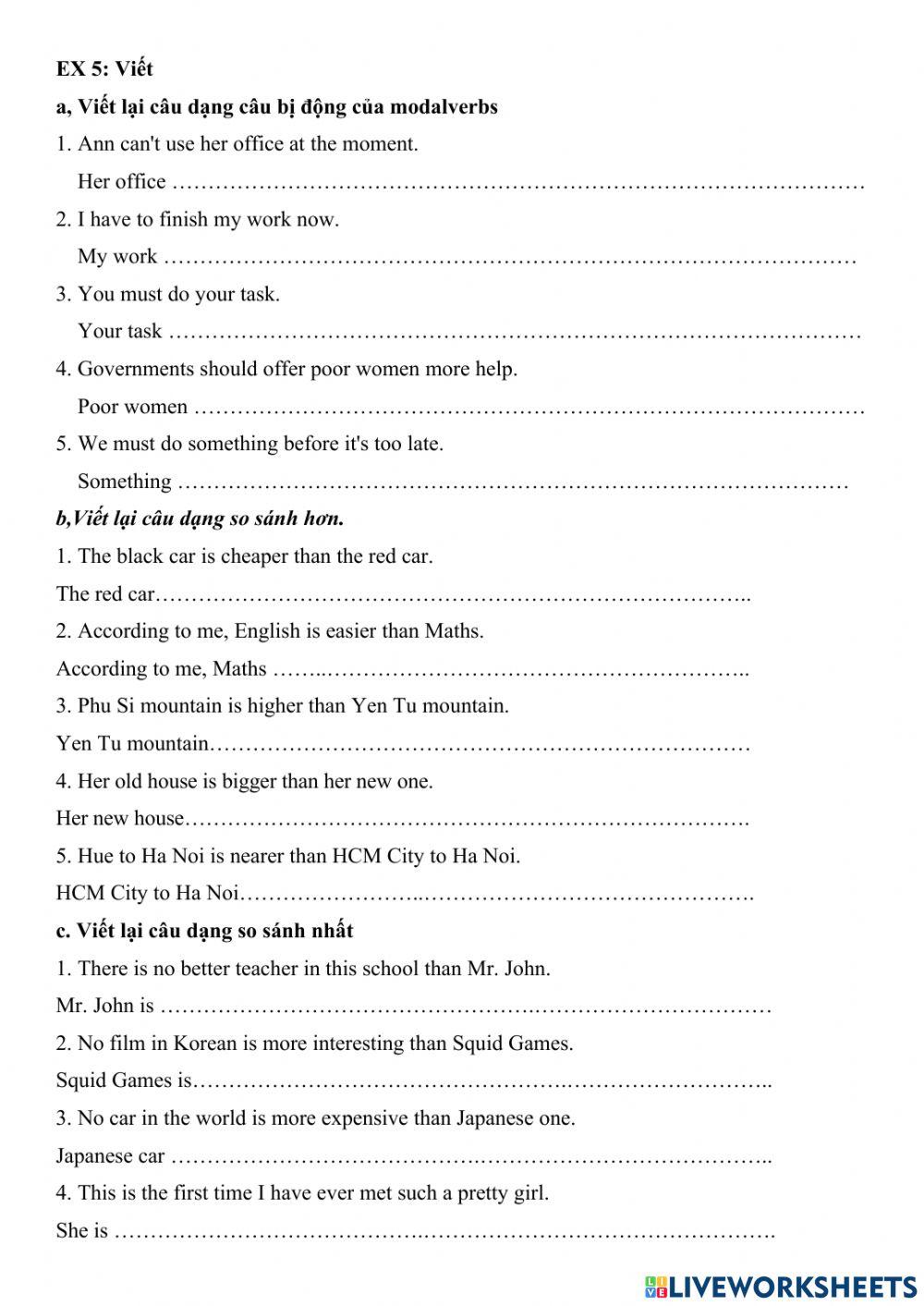 Đề cương giữa kỳ 2 - anh 10