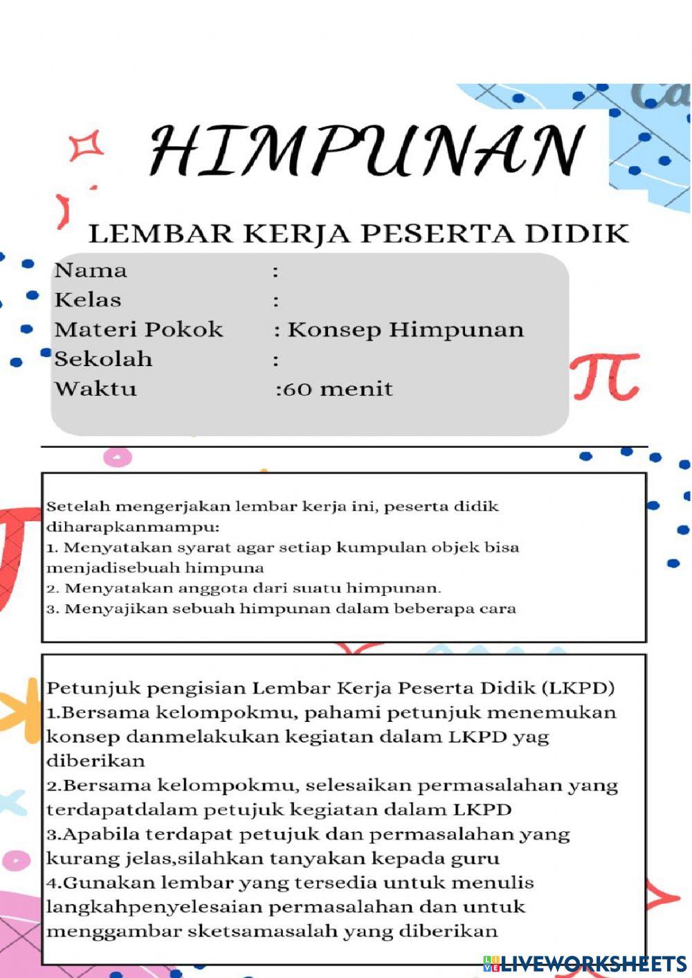 Soal himpunan